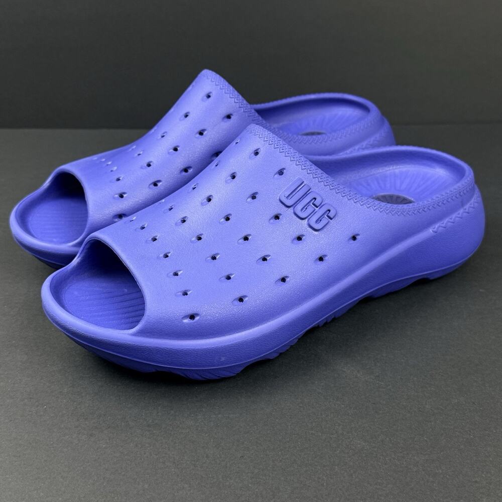 UGG SAMPLE Slide It Men’s Size 9 Blue EVA Foam Pool Beach Sandals 1137973 NEW